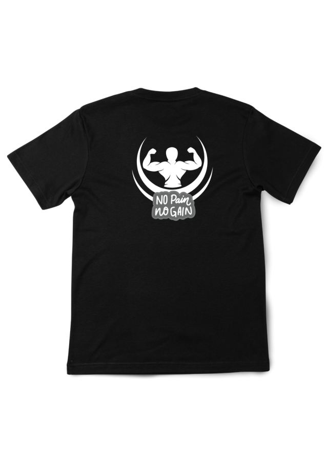 Bodybuilding-Shirt No Pain Back  T-Shirt mit Rückendruck